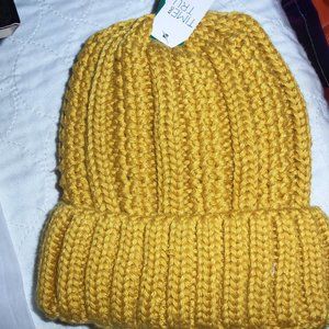 Women's Lined Mustard Yellow Hat NWT